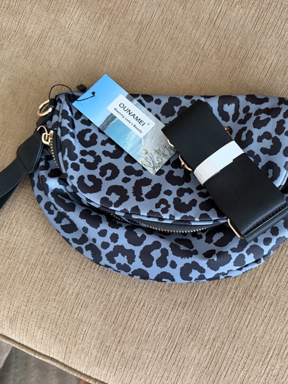 Ounamei Crossbody Bum Bag for Women | Large Capacity Belt Bag